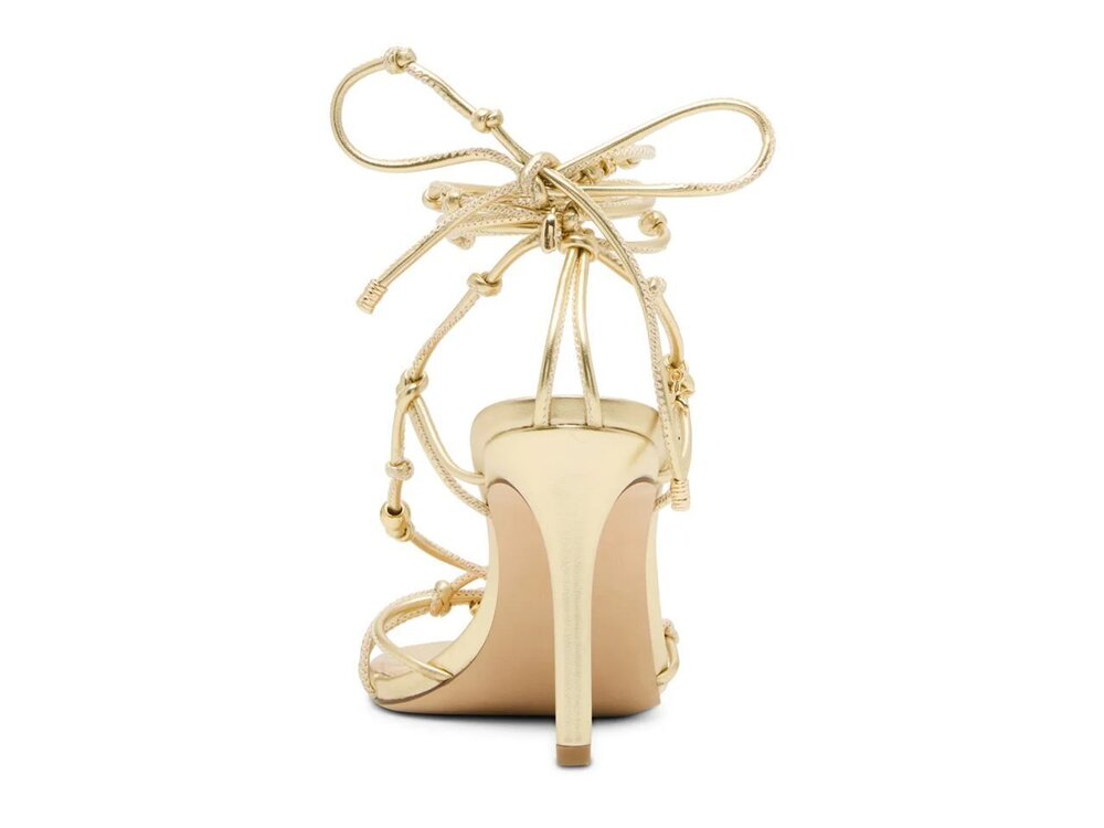 NWT🧡Madden Girl - Gold Viennaa Lace-Up Stiletto Sandal - 8 - Picture 3 of 4
